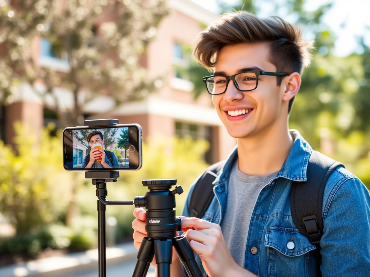 Student creating content